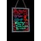 Alpine Industries LED Illuminated Hanging Message Writing Board 24" x 32" 495-04 - alternate 2